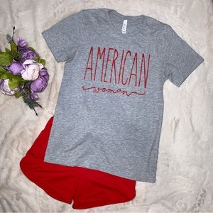 NEW Boutique American Woman Graphic Tee